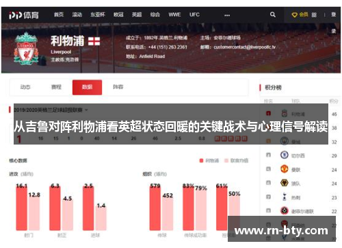 从吉鲁对阵利物浦看英超状态回暖的关键战术与心理信号解读